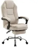CLP Chefsessel, Creme, Metall, 67x114x64 cm, Arbeitszimmer, B&uuml;rost&uuml;hle, Chefsessel
