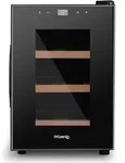 HKoenig Weink&uuml;hlschrank, Schwarz, Metall, 24.6x37.8x50 cm, K&uuml;chen,