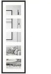 walther design Bilderrahmen, Schwarz, Kunststoff, 24.1x73.2x2.2 cm, Bilder und