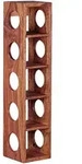 Mid.you Weinregal, Sheesham, Holz, Sheesham, massiv, 15x70x15 cm, Wohnzimmer, Regale,