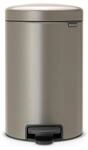 Brabantia Abfalleimer NEW Icon, Platin, Kunststoff, 12 L, 25.1x41.1x33.8 cm, K&uuml;chen,