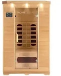 Home Deluxe Infrarotkabine, Braun, Holz, 120x190x105 cm, Freizeit, Wellness,