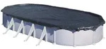 Gre Poolabdeckplane Winterabdeckplane 2021 Oval Ciprov501, Schwarz, Kunststoff,