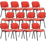 CLP Besucherstuhl, Rot, Metall, 53x83x53 cm, Arbeitszimmer, Besucherst&uuml;hle