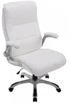 CLP Chefsessel, Wei&szlig;, Kunststoff, 74x108x76 cm, Arbeitszimmer, B&uuml;rost&uuml;hle,