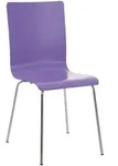 CLP Besucherstuhl, Lila, Metall, 43x87x47 cm, Arbeitszimmer, Besucherst&uuml;hle