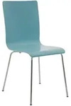 CLP Besucherstuhl, Hellblau, Metall, 43x87x47 cm, Arbeitszimmer, Besucherst&uuml;hle
