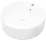 vidaXL Waschbecken, Wei&szlig;, Keramik, 46.5x15.5x46.5 cm, Badezimmer, Waschbecken &