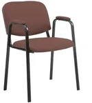 CLP Besucherstuhl, Braun, Metall, 53x79x55 cm, Arbeitszimmer, Besucherst&uuml;hle