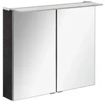 Mid.you Spiegelschrank, Dunkelbraun, Metall, 2 F&auml;cher, F, 80x69.5x23.5 cm,