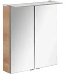 Mid.you Spiegelschrank, Eiche, Metall, F, 60x69.5x23.5 cm, Badezimmer,