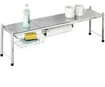 Maximex Teleskop-K&uuml;chenregal, Silber, Metall, 21x27x116 cm, K&uuml;chen, K&uuml;chenm&ouml;bel,