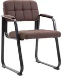 CLP Armlehnenstuhl, Braun, Metall, 59x84x58 cm, Esszimmer, St&uuml;hle, Esszimmerst&uuml;hle,