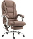 CLP Chefsessel, Braun, Metall, 68x118x64 cm, Arbeitszimmer, B&uuml;rost&uuml;hle, Chefsessel