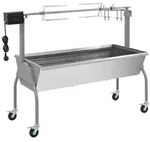 vidaXL Spanferkelgrill, Silber, Metall, 55.1x100.5x128.8 cm, Grills &