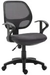 Idimex Schreibtischstuhl, Grau, Textil, Mode, 58x97x58 cm, Arbeitszimmer,
