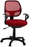 Idimex Schreibtischstuhl, Rot, Textil, Mode, 58x97x58 cm, Arbeitszimmer,