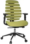 Mid.you Drehstuhl, Gr&uuml;n, Schwarz, Kunststoff, Drehkreuz, 65x115x50 cm, ergonomische