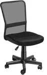 tectake B&uuml;rostuhl, Schwarz, Textil, 50x95x43 cm, Arbeitszimmer, B&uuml;rost&uuml;hle,