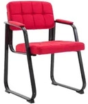 CLP Armlehnenstuhl, Rot, Metall, 59x84x58 cm, Esszimmer, St&uuml;hle, Esszimmerst&uuml;hle,