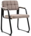 CLP Armlehnenstuhl, Taupe, Metall, 59x84x58 cm, Esszimmer, St&uuml;hle, Esszimmerst&uuml;hle,