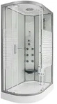 Home Deluxe Duschkabine, Wei&szlig;, Glas, 80 cm, Badezimmer, Baden & Duschen,