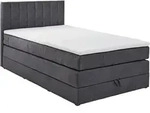 Xora Boxspringbett, Anthrazit, Kunststoff, H2, 7-Zonen, H&ouml;he ca. 15 cm,...