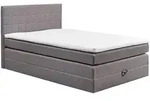 Xora Boxspringbett, Grau, Kunststoff, H2, 7-Zonen, H&ouml;he ca. 17 cm, 120x200 cm,