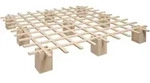Tojo Futonbett, Buche, Holz, Buche, Schichtholz, 200x200 cm, Lattenrost, in