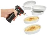 Gefu Cr&egrave;me-Brul&eacute;e-Set, Schwarz, Wei&szlig;, Metall, Keramik, 7-teilig, Kochen,