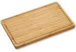 Kesper Schneidebrett, Hellbraun, Naturmaterialien, 27x3x45 cm, FSC 100%, Saftrille,