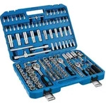 tectake Steckschl&uuml;sselsatz,, Blau, Metall, 33.5x9x46.5 cm, Freizeit, Heimwerken,