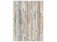 Komar Fototapete Vintage Wood, Grau, Natur, Papier, Holzoptik, 184x254 cm, Fsc, Made