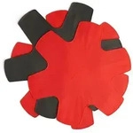 Woll Pfannenschutz-Set, Grau, Rot, Kunststoff, 3-teilig, 12.4x4x40.4 cm, sch&uuml;tzt vor