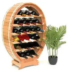 DanDiBo Weinregal, Braun, Holz, 62x90x24 cm, Wohnzimmer, Regale, Weinregale