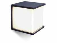 AUßENWANDLEUCHTE BOX Cube, Weiß, Kunststoff, quadratisch,quadratisch,...