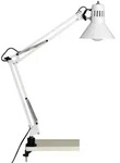 Brilliant Klemmleuchte Hobby, Wei&szlig;, Metall, trichterf&ouml;rmig, 70 cm, CE,