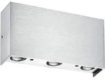 Hell Led-Wandleuchte Stream, Metall, rechteckig,rechteckig, 17x9 cm, Lampen &