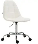 CLP Drehstuhl, Wei&szlig;, Metall, 47x79x56 cm, Arbeitszimmer, B&uuml;rost&uuml;hle, Drehst&uuml;hle