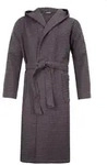 Moeve Bademantel Piquee, Grau, Textil, Uni, Oeko-Tex&reg; Standard 100, Taschen,