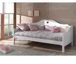 Vipack Bett, Wei&szlig;, 90x200 cm, Schlafzimmer, Betten, Einzelbetten