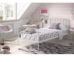 Vipack Kinder-/Juniorbett, Wei&szlig;, Metall, 90x200 cm, Kinder- & Jugendzimmer,