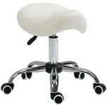 Homcom Arbeitshocker, Wei&szlig;, Kunststoff, 52x61x53 cm, Arbeitszimmer, B&uuml;rost&uuml;hle,