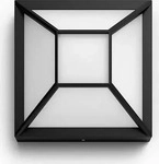 Philips LED-AU&szlig;ENLEUCHTE Schwarz 20.3x12x19 cm, Energieeffizienzklasse: F