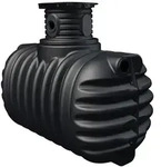 4rain Erdtank, Schwarz, Kunststoff, 1,600 L, 105x118x210 cm, Gartenzubeh&ouml;r,