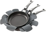 Pfannenschutz,, Grau, Kunststoff, 15x2x28 cm, Kochen, Pfannen, Pfannen Spritzschutz