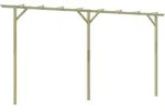 vidaXL Pergola, Braun, Holz, 40x205x400 cm, Sonnen- & Sichtschutz, Pavillons &
