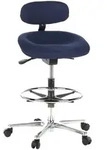 Mid.you Drehhocker, Blau, Textil, Drehkreuz, 50x106x40 cm, Sitzfl&auml;che 360&deg; drehbar,