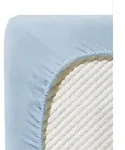 Fleuresse Spannbetttuch Jenny C, Hellblau, Textil, 70x140 cm, b&uuml;gelleicht,