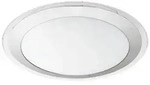 Eglo Led-Deckenleuchte Competa, Silber, Wei&szlig;, Metall, Kunststoff, rund,rund, 7.5 cm,